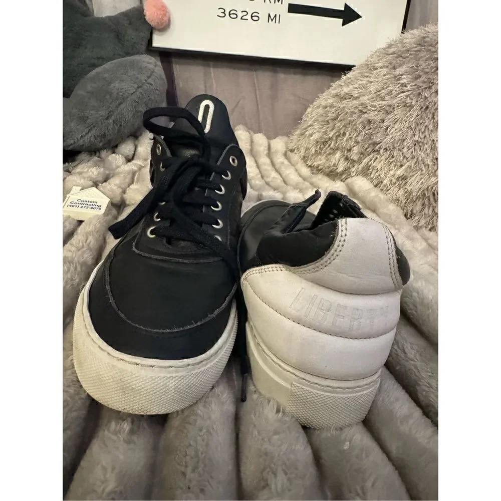Filling Pieces Low Top Navy 03 Liberty Lace Up sneaker trainer shoe